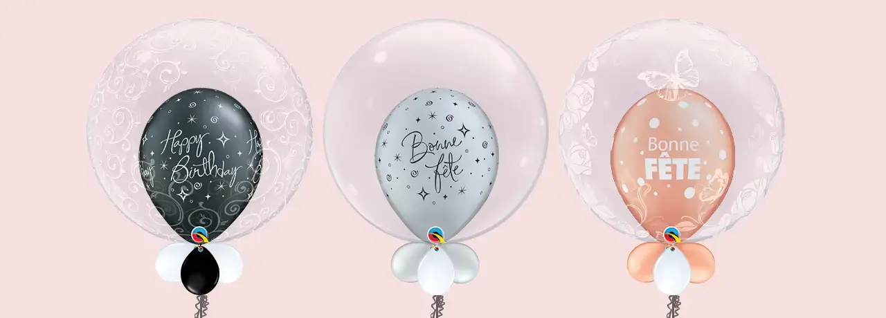 Double Ballons hélium livraison montréal / helium balloons delivery montreal 